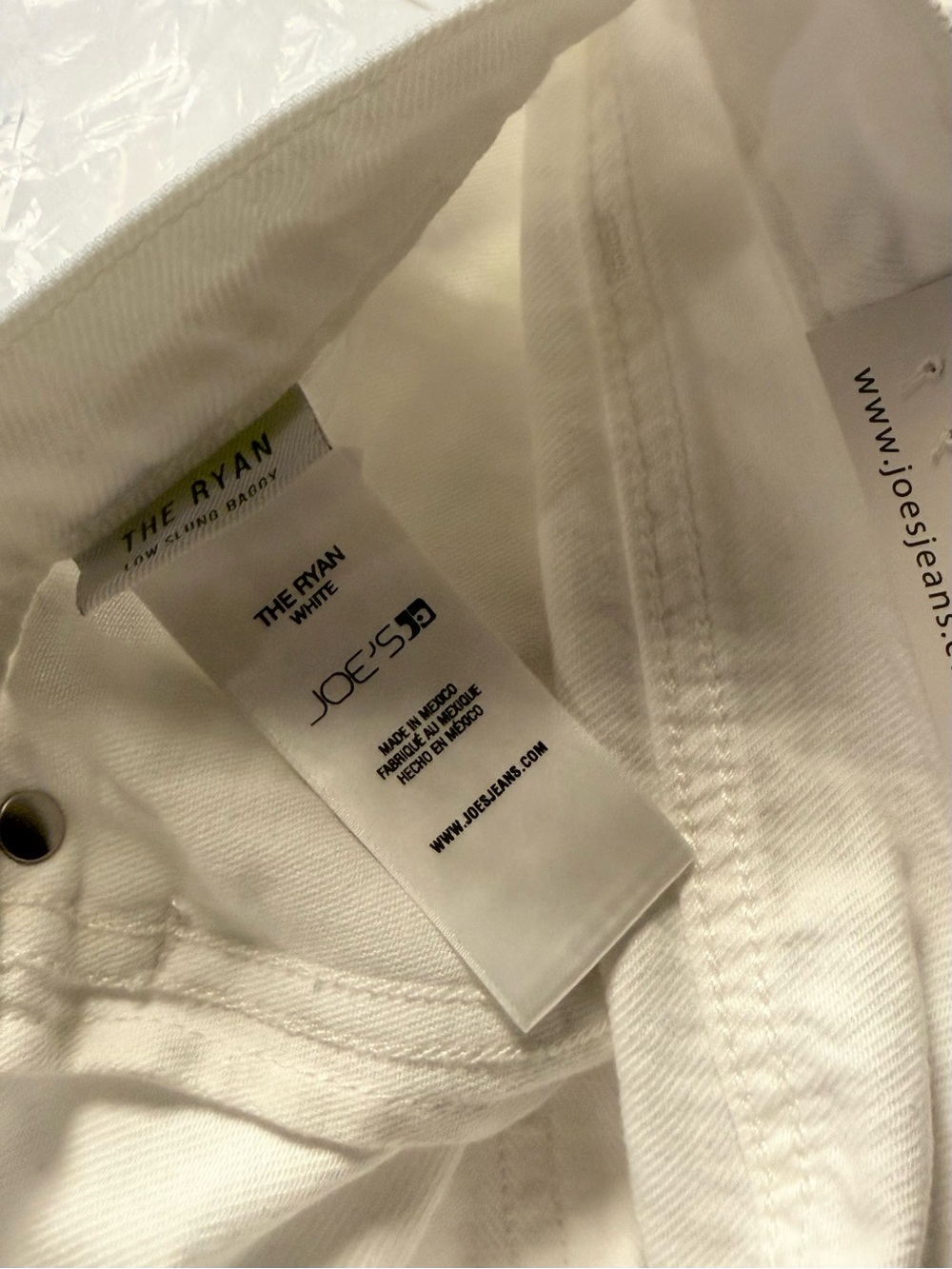 Joe’s Jeans The Ryan Low Slung Baggy White Jeans NWT - Picture 5 of 13